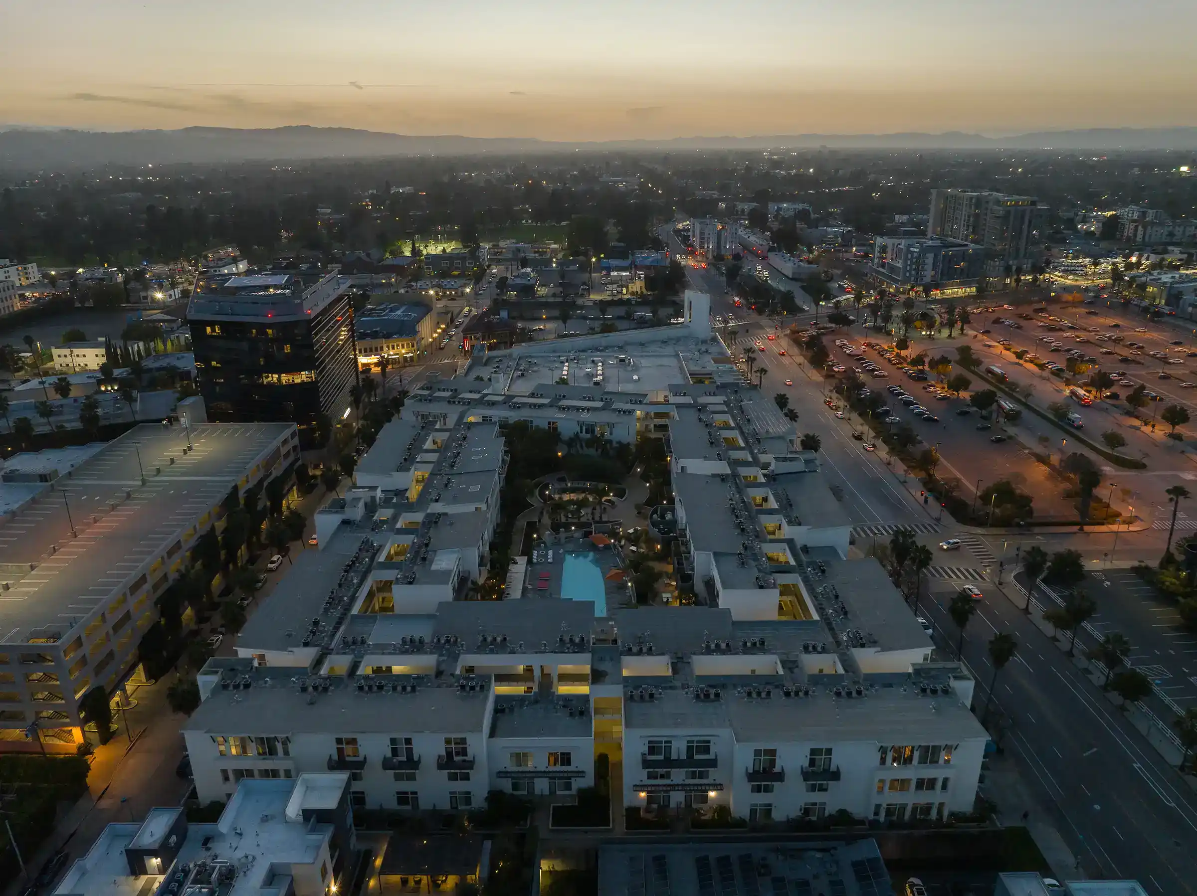 Noho Lofts aerial view of building